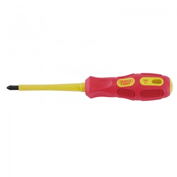 VDE Approved Fully Insulated PZ TYPE Screwdriver, No.2 x 100mm (Display Packed) VDE Approved Fully Insulated PZ TYPE Screwdriver, No.2 x 100mm (Display Packed)