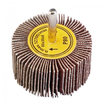 Abrasive Flap Wheel, 60 x 30mm, 80 Grit Abrasive Flap Wheel, 60 x 30mm, 80 Grit