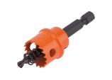 Bi-Metal Hole Saw with Integrated Arbor, 18mm