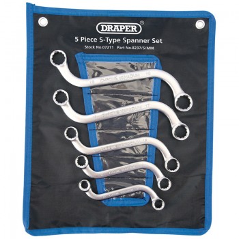 S-Type Obstruction Ring Spanner Set (5 Piece) S-Type Obstruction Ring Spanner Set (5 Piece)