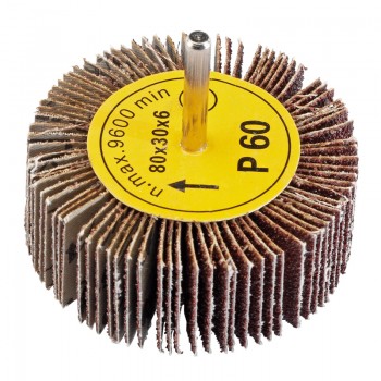 Abrasive Flap Wheel, 80 x 30mm, 60 Grit Abrasive Flap Wheel, 80 x 30mm, 60 Grit