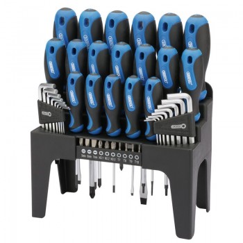Soft Grip Screwdriver, Hex. Key and Bit Set (44 Piece) Soft Grip Screwdriver, Hex. Key and Bit Set (44 Piece)