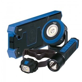 Wireless/USB Rechargeable Lights Kit with Dual Charging Pad Wireless/USB Rechargeable Lights Kit with Dual Charging Pad