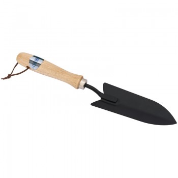 Carbon Steel Transplanting Trowel with Hardwood Handle Carbon Steel Transplanting Trowel with Hardwood Handle