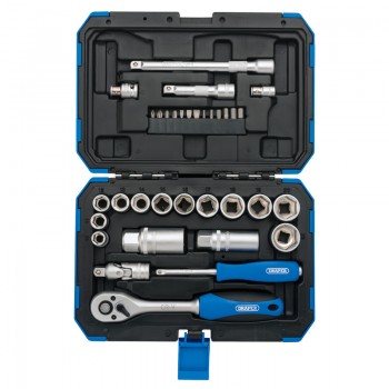 Metric Socket Set, 3/8” Sq. Dr. (34 Piece) Metric Socket Set, 3/8” Sq. Dr. (34 Piece)