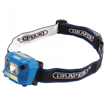 Rechargeable COB & XP-E LED Head Torch, 3W, 200 Lumens Rechargeable COB & XP-E LED Head Torch, 3W, 200 Lumens