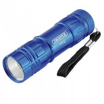 COB LED Aluminium Hand Torch, 3 x AAA Batteries Supplied COB LED Aluminium Hand Torch, 3 x AAA Batteries Supplied
