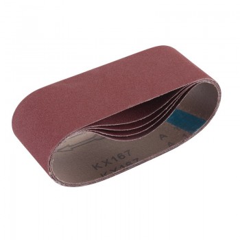 Cloth Sanding Belt, 75 x 457mm, 180 Grit (Pack of 5) Cloth Sanding Belt, 75 x 457mm, 180 Grit (Pack of 5)
