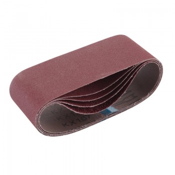 Cloth Sanding Belt, 75 x 457mm, Assorted Grit (Pack of 5) Cloth Sanding Belt, 75 x 457mm, Assorted Grit (Pack of 5)