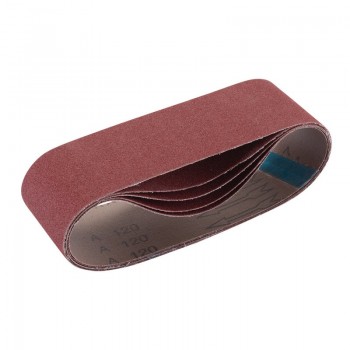Cloth Sanding Belt, 75 x 533mm, 120 Grit (Pack of 5) Cloth Sanding Belt, 75 x 533mm, 120 Grit (Pack of 5)