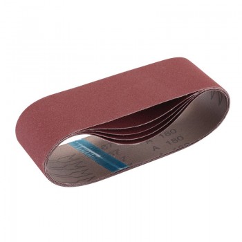 Cloth Sanding Belt, 75 x 533mm, 180 Grit (Pack of 5) Cloth Sanding Belt, 75 x 533mm, 180 Grit (Pack of 5)
