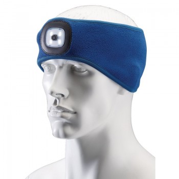 Headband with USB Rechargeable LED Torch, 1W, Blue, One Size Headband with USB Rechargeable LED Torch, 1W, Blue, One Size