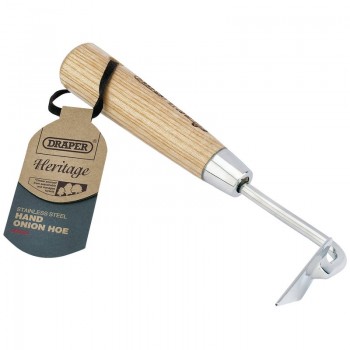 Draper Heritage Stainless Steel Onion Hoe With Ash Handle Draper Heritage Stainless Steel Onion Hoe With Ash Handle