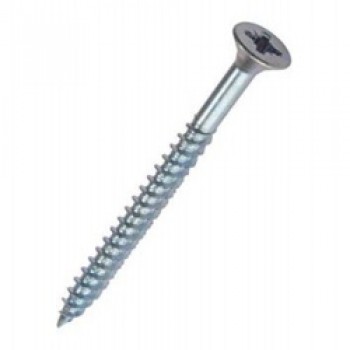 Countersunk Zp Screws, Pack of 10 - 6x75mm