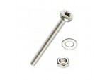 Machine Screws Nuts Washers, Pack of 10 - M4x25