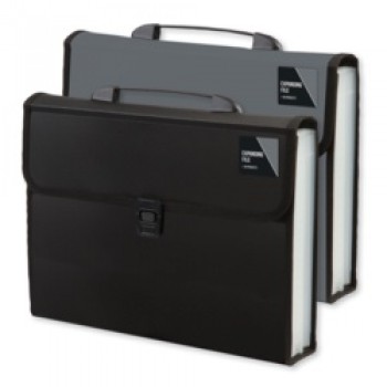 20 Pocket Expanding File - Black /Grey 20 Pocket Expanding File - Black /Grey
