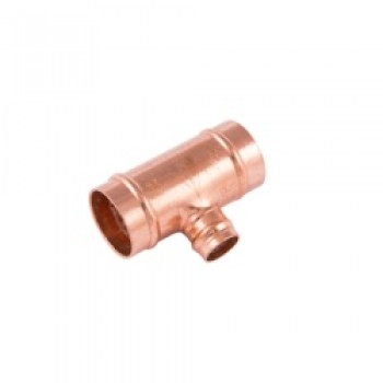 SR25 Reducer Tee Solder Ring - 22 x 15mm Pack 5 SR25 Reducer Tee Solder Ring - 22 x 15mm Pack 5