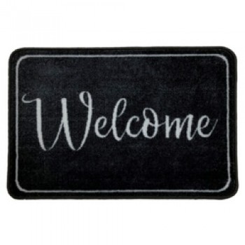 Supersoft Washable Mat 50 x 75cm - Welcome Grey Supersoft Washable Mat 50 x 75cm - Welcome Grey