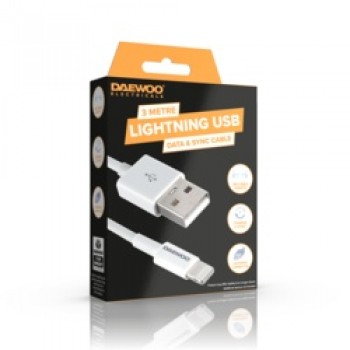 3m USB-A To 8 Pin Lightning Cable - 2a 3m USB-A To 8 Pin Lightning Cable - 2a