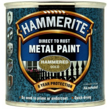 Metal Paint Hammered 250ml - Gold Metal Paint Hammered 250ml - Gold