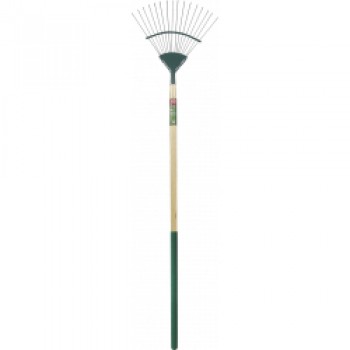Carbon Steel Lawn Rake - Length: 166cm. Foam Handle Length: 61cm Carbon Steel Lawn Rake - Length: 166cm. Foam Handle Length: 61cm