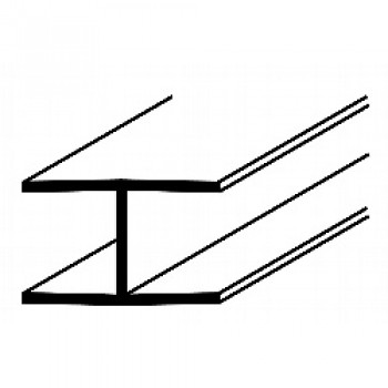 H Section White S - 12mm x 3m H Section White S - 12mm x 3m