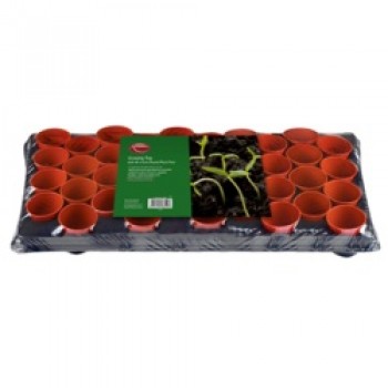 Growing Tray - 18 x 9cm Square Pots