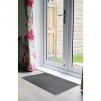 Dirt Guard Plain Cotton Barrier Doormat 50 x 80cm - Light Grey Dirt Guard Plain Cotton Barrier Doormat 50 x 80cm - Light Grey