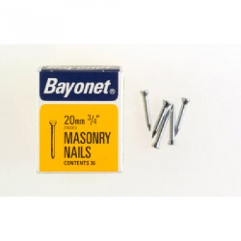 Masonry Nails - Zinc Plated (Box Pack) - 20mm Masonry Nails - Zinc Plated (Box Pack) - 20mm
