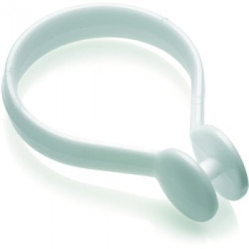 Shower Curtain Button Rings (Pack of 12) - White