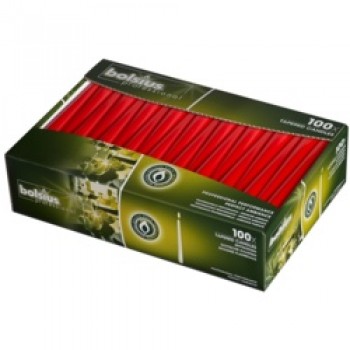 Tapered Candles Box 100 - Red Tapered Candles Box 100 - Red