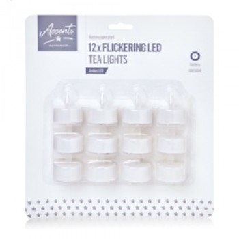 Flickering Tealight - Set Of 12 Flickering Tealight - Set Of 12
