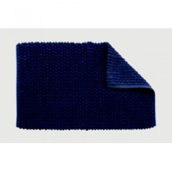 Navy Soft Cushioned Bath Mat - Textile Bath Mats/Navy Navy Soft Cushioned Bath Mat - Textile Bath Mats/Navy