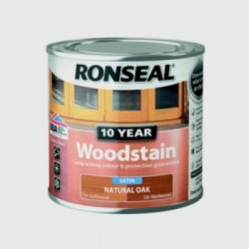 10 Year Woodstain Satin 250ml - Natural Oak 10 Year Woodstain Satin 250ml - Natural Oak