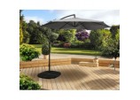 3m Over Hanging Parasol - Grey