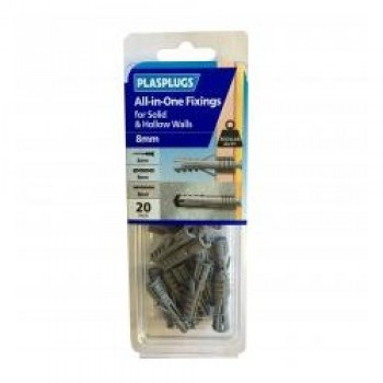 All In One Multi Purpose Fixings - 8mm Pack 20 All In One Multi Purpose Fixings - 8mm Pack 20
