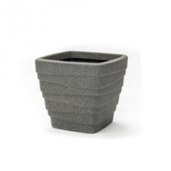 Square Trojan Planter - Ash 33.5cm Square Trojan Planter - Ash 33.5cm