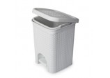 Lace Design Pedal Bin 5L - White
