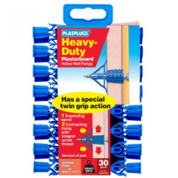 Heavy Duty Plasterboard Fixings - 30 Pack Heavy Duty Plasterboard Fixings - 30 Pack