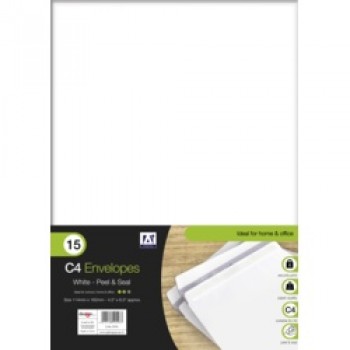 C4 White Envelopes - Pack 15 C4 White Envelopes - Pack 15