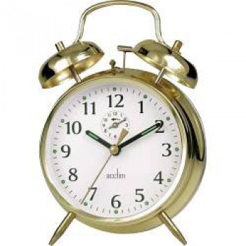 Saxon Bell Alarm Clock - Brass Saxon Bell Alarm Clock - Brass