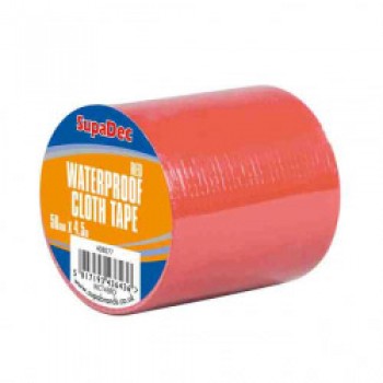 Waterproof Cloth Tape - 48mm x 4.5m Red Waterproof Cloth Tape - 48mm x 4.5m Red