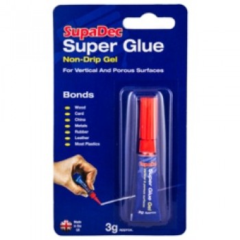 Super Glue - 3g Non Drip Gel Super Glue - 3g Non Drip Gel