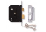 2 Lever Mortice Lock - Chrome Finish - 3