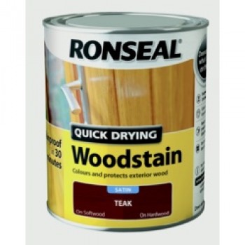 Quick Drying Woodstain Satin 250ml - Teak Quick Drying Woodstain Satin 250ml - Teak
