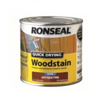 Quick Drying Woodstain Satin 250ml - Antique Pine Quick Drying Woodstain Satin 250ml - Antique Pine