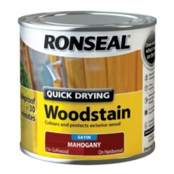 Quick Drying Woodstain Satin 250ml - Mahogany Quick Drying Woodstain Satin 250ml - Mahogany