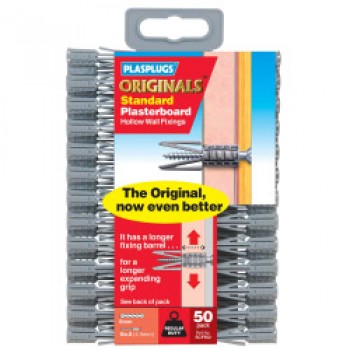 Regular Duty Plasterboard Fixings - 50 Pack Regular Duty Plasterboard Fixings - 50 Pack