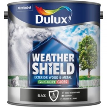 Weathershield Exterior Quick Dry Gloss 2.5L - Black Weathershield Exterior Quick Dry Gloss 2.5L - Black