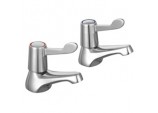 Lever Basin Taps - W: 44mm H: 98mm D: 115mm